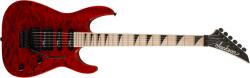 Jackson JS Series Dinky Arch Top JS34Q DKAM Transparent Red