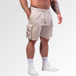 NEBBIA - Washed laza cargo rövidnadrág LEGACY 787 (light grey) (L) - NEBBIA