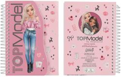  TOPModel Spirálnotesz Perforált Ruhatervezővel, Sötétrózsaszín