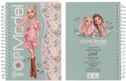 TOPModel Spirálnotesz Perforált Ruhatervezővel, Zöld