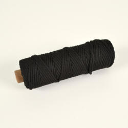 Takoy Șnur din bumbac pentru macrame 3mm negru
