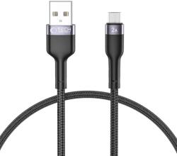 Tech-Protect TP0148 Tech-Protect Ultraboost USB-A - Micro USB kábel, 2.4A, 25cm, fekete (TP0148) (TP0148)