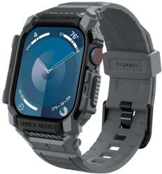 Spigen Apple Watch 10 (46mm) Tok és Szíj - Spigen Rugged Armor Pro - Szürke (ACS08605) (ACS08605)