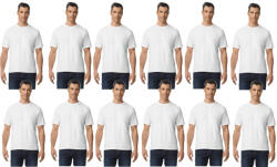 Gildan 12 db-os pólócsomag Gildan GI3000 körkötött rövid ujjú férfi pamut póló, White-2XL (CS12-gi3000wh-2xl)