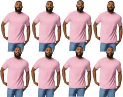 Gildan 8 db-os pólócsomag Gildan GI3000 körkötött rövid ujjú férfi pamut póló, Light Pink-3XL (CS8-gi3000lp-3xl)