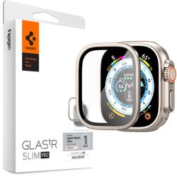 Spigen Apple Watch Ultra 1 / 2 (49mm) Kijelzővédő Üvegfólia - Spigen Glas. tR Slim Pro - Titán (AGL06161) (AGL06161)