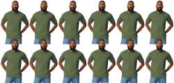 Gildan 12 db-os pólócsomag Gildan GI3000 körkötött rövid ujjú férfi pamut póló, Military Green-XL (CS12-gi3000mi-xl)