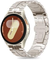 Tech-Protect TP2000 Tech-Protect Stainless Line Samsung Galaxy Watch 4 / 5 / 5 Pro / 6 / 7 / FE fém óraszíj, Titán színű (TP2000) (TP2000)