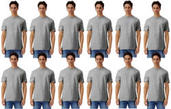 Gildan 12 db-os pólócsomag Gildan GI3000 körkötött rövid ujjú férfi póló, Sport Grey-2XL (CS12-gi3000sp-2xl)