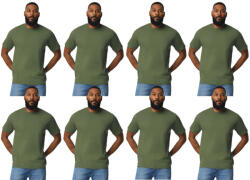 Gildan 8 db-os pólócsomag Gildan GI3000 körkötött rövid ujjú férfi pamut póló, Military Green-2XL (CS8-gi3000mi-2xl)