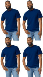 Gildan 4 db-os pólócsomag Gildan GI3000 körkötött rövid ujjú férfi pamut póló, Navy-3XL (CS4-gi3000nv-3xl)