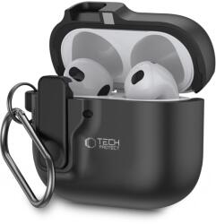 Tech-Protect AirPods 4 Tok - Tech-Protect Slim Hook - Fekete (WR-183817) (WR-183817)