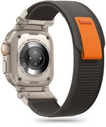 Tech-Protect TP1925 Tech-Protect Nylon Apple Watch 4 / 5 / 6 / 7 / 8 / 9 / SE / ULTRA 1 / 2 (42/44/45/49mm) óraszíj, fekete-narancs (TP1925) (TP1925)