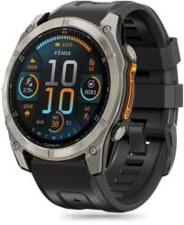 Tech-Protect Garmin Fenix 5 / 6 / 6 Pro / 7 / 8 (47 mm) / E Szíj - Tech-Protect Silicone - Fekete (WR-178633) (WR-178633)