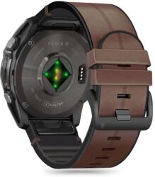 Tech-Protect Garmin Fenix 5 / 6 / 6 Pro / 7 / 8 (47 mm) / E Szíj - Tech-Protect Silicone PU - Barna (WR-178624) (WR-178624)