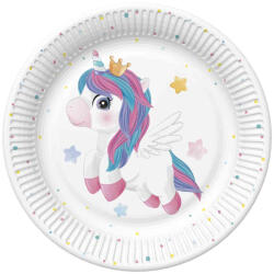 Javoli Unikornis Magical papírtányér 8 db-os 22, 7 cm (PKK050709)
