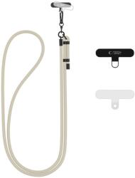 Tech-Protect C1S Crossbody Hordszíj - Taupe-Fekete (WR-181782) (WR-181782)