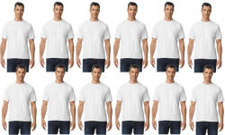 Gildan 12 db-os pólócsomag Gildan GI3000 körkötött rövid ujjú férfi pamut póló, White-XL (CS12-gi3000wh-xl)