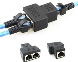  2 броя мрежов lan сплитер, rj45 удвоител