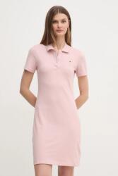 Tommy Hilfiger ruha rózsaszín, mini, testhezálló, WW0WW43228 - rózsaszín L