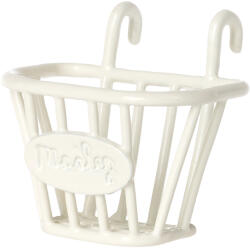 Maileg Accesorii pentru casuta de papusi - Cos pentru tricicleta - Alb - Maileg