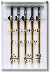 Organ Ace broderie titanium finete 75-90 - 5 buc Organ Needles Embroidery Titanium (55116000) - tiparedecroitorie