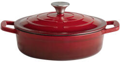 APS Oala fonta emailata cu capac 2.5l rosu 5 Stars (88300)