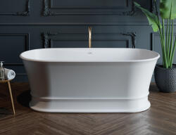 Foglia Cada baie freestanding ovala, compozit, cu preaplin, 170 x 84 cm, Foglia Clasic Elegante (664703171103)
