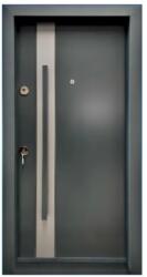 NOVO DOORS Usa metalica de exterior cu izolatie si vizor Novo Doors NDA1, Din compozit, 2 yale, Kit complet, Pentru case, Gri antracit cu gri deschis (NDA1) - shopxl