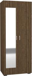 haaus Dulap Nero, 2 Usi, oglinda, Stejar Bronz, 80 x 52 x 200 cm (922023)