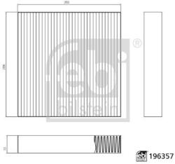 Febi Bilstein Filtru, aer habitaclu FEBI BILSTEIN 196357 - centralcar