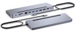 i-tec USB-C Fém Ergonomikus 4K 3x Kijelző 2x DP 1x HDMI LAN Audio Power Delivery 100 W (C31FLAT2PDPRO)