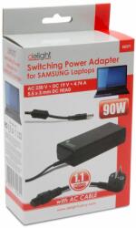 Delight Notebook töltő Samsung 90W/19V/4.74A (55371)