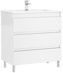 Gala Set mobilier de baie stativ trei sertare, cu lavoar ceramic, Gala Daily 3C 7895830 (7895830)
