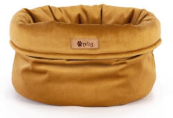 Petsy Royal Basket Kutya, Macska Bársonyos Poliészter Fekhely - Arany - 40 cm