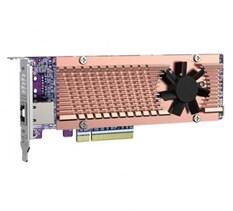 QNAP 1x10GbE + 2x M. 2 PCIe Gen 4 NVMe SSD foglalat (QM2-2P410G1T)