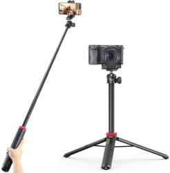 Ulanzi MT-44 selfie állvány, monopod, telefontartó adapter, 149cm max magasság, fekete