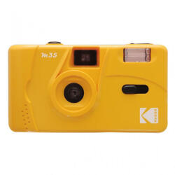 Kodak M35 analóg filmes fényképezőgép, 35 mm filmhez, sárga