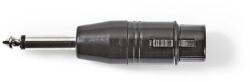 Nedis COTP15940BK 6, 35 Jack dugó - 3P XLR aljzat adapter (COTP15940BK) - digitalgo