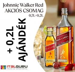 Johnnie Walker Red AKCIÓS CSOMAG (0, 7 L + 0, 2 L)