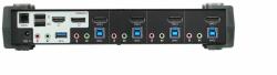 ATEN 4-Port USB 3.0 4K DisplayPort MST KVMP Switch + Cables (CS1924M) - oneclick