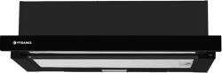 Pyramis Hota Telescopica Pyramis Sliding ATM2 Clasa D 70dB 2x 60W Full Glass Negru (2023000579) Hota