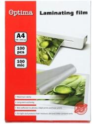 OPTIMA Szett 100x Lamináló fólia, Optima, A4, Átlátszó (29334)