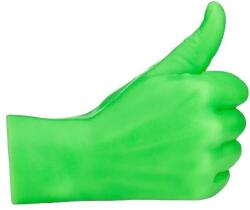 CandleHand dekoratív gyertya, Thumbs Up, H 13 cm, valósághű méret és textúra, készen áll a díszdobozban, pamut kanóc, kézzel készített, neon zöld (THU-FL-GREEN)