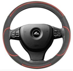 Automax Kormányvédõ 37-39 cm fekete piros csíkkal műbõr (9866)