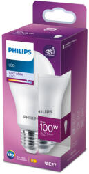Philips E27 LED, 13 W, 1521 lm, 4000 K, opál - 100 W izzó helyett (929002306907)