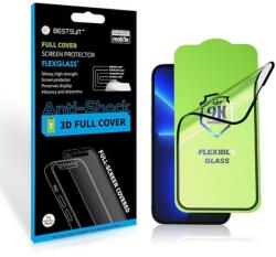 BestSuit Samsung Galaxy A36 5G kompatibilis üvegfólia, nano, flexibilis, hibrid, edzett, full glue, 3D, fekete keretes, Bestsuit (K-5903396350542)