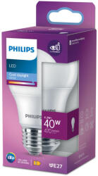 Philips E27 LED, 4.2 W, 470 lm, 6500 K, opál - 40 W izzó helyett (929003817503)