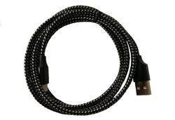 BlackBird Lightning Adatkábel 1m, Fekete 2A (Extra erős anyagból) (BH194 BLACK) - bestbyte