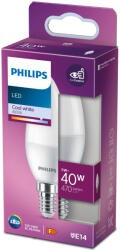 Philips E14 LED, 4.9 W, 470 lm, 4000 K, opál - 40 W izzó helyett (929003604018)
